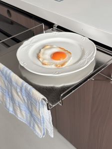 Boshang Stainless Steel Kitchen Storage Rack Multi-Functional Foldable Spice Rack Home Use under Cabinet Organizer Shelf