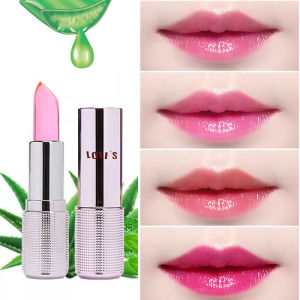 Son Môi Gel Aloe Vera Lâu Trôi Dưỡng Ẩm Chống Thấm Nước Không Để Lại Dấu Vết Son Môi Dưỡng Ẩm Thay Đổi Màu Sắc Cho Phụ Nữ Mang Thai