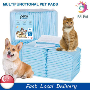 🔥SG🔥ABSORBENT Pet Training Pads Disposable Pee Pad Diaper for Dogs Cats Rabbits Birds & Small Animals (M/XL)