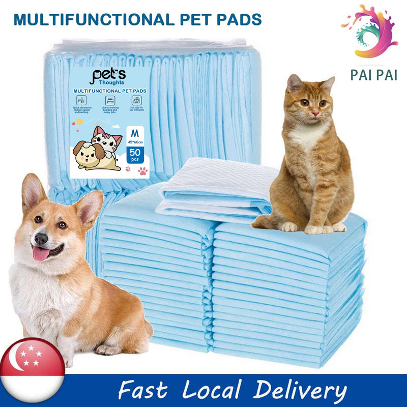 🔥SG🔥ABSORBENT Pet Training Pads Disposable Pee Pad Diaper for Dogs Cats Rabbits Birds & Small Animals (M/XL)