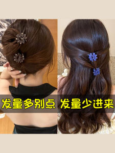 Small Hair Claw Womens Half Updo Stylish New 2025 Premium Feeling Hair Accessories Back of Head Clip Korean Style Fresh out