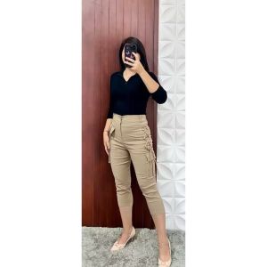 celana cargo wanita soft jean terbaru viral kekinian gaya korean dan style