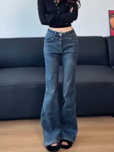 MANMI | Quần Jeans Đùi Cao Phong Cách Vintage