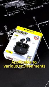 Awei T61 Noise Cancelling Wireless Earbuds | In-Ear Bluetooth Earphones with Mic Waterproof IPX6