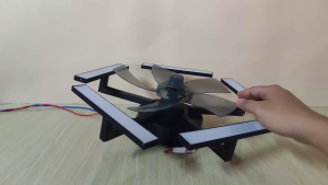 Adjustable mode Simple intelligent ecological fan light revolution energy saving foldable LED lights electric fan