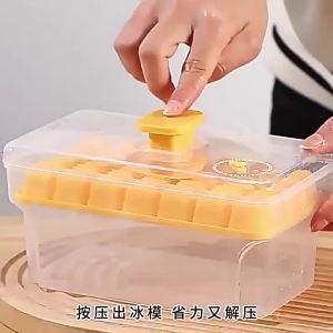 Khay Làm Đá 68 Ô Có Nắp Và Hộp Đựng Thân Thiện Với Môi Trường Tái Sử Dụng Được Dễ Tháo Đá Khuôn Làm Đá Đẩy Ra Tiện Lợi Để Làm Đá Trong Tủ Đông