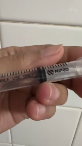 Sterile Nipro Syringe Luer Lock (3ml) (20/60/100 pcs) without needle/cap/cover