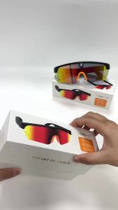 Outdoor Smart Glasses Sport Driving Sunglasses Wireless Bluetooth Headset Ear Hook Earbud Glasses Headphone Cycling Glasses Ht30
