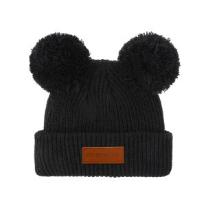 Mũ Len Bé Sơ Sinh Chất Liệu Da Kiểu Dáng Mũ Turban Dành Cho Bé Trai/bé Gái 0-3 Tuổi Chất Liệu Dệt Kim Chắc Chắn Dễ Thương Mùa Thu Đông Có Tua Rua.