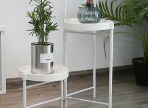 【Kệ để hoa 3 chậu loại phân tầng】Giá đỡ hoa trong nhà Giá đỡ hoa ban công bằng sắt rèn Nội thất phòng khách giá đỡ hoa Giá Đỡ Chậu Hoa Bằng Gỗ Tre Dùng Trang Trí Phòng Khách / Nhà Bếp / Văn Phòng giá đỡ chậu hoa