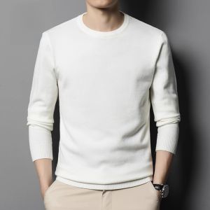 ROMON | Slim Fit Solid Half-High Collar Knit Sweater