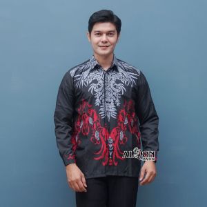 COD Kemeja Batik Pria Lengan Panjang Motif Halus Modern Terbaru Baju Dewasa Original Murah Kerja