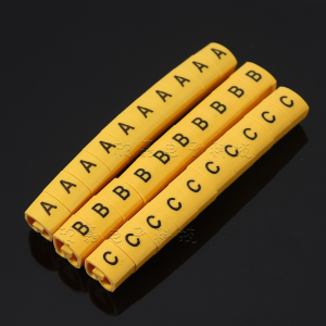 EC-Type Wire Cable Number Pipe 16 25 35 Square Wire Cable Identification Tube Numbers 0-9 Letters A-Z China Made Bearing Accessories