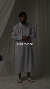 Nusseyba Men: Jubah Emir Thobe - Bahan Tencel Poplin