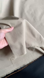 Vải Đũi Gân Dệt Ô Màu Kaki Đậm Khổ 1m5 - May Sơ Mi Đồ Bộ Áo Kiểu - Mềm Mại Dày Vừa Không Giãn