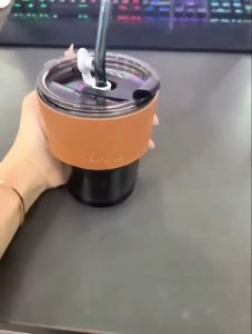 Coffee Cup with Cover Hot and Cold Dual-use for Office Household Supplies Unique Design Mug