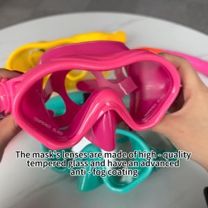 Kids Snorkeling Equipment Quality Diving Masks Tempered Glass Comfortable Snorkels Swimming
