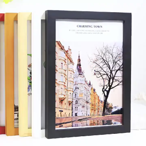 3D Hollow Photo Frame Wooden Platform 6-inch/A4 Wall Hanging Solid Wood Nordic Creative Wall Hanging Picture Frame