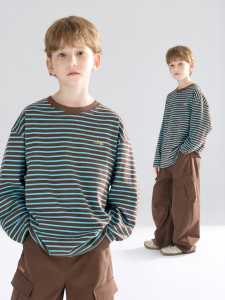 MUCMUKN | Vintage Striped Cotton T-Shirt