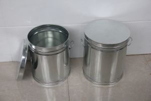 Food Grade Metal Storage Bucket for Home Use Rice Flour Tea Storage Container Kitchen Organization Utility Grain Tin Canister