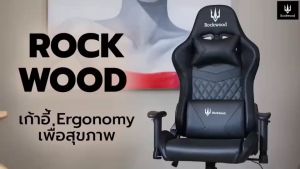 Rockwood Ergonomic chair R 7924 รองรับน้ำหนักได้มาก Steel base เบาะรอง Memory Form