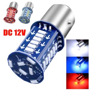 2PCS New Motorcycle Flashing LED Brake Light 1157 30SMD Electric Car Automobile Interior Tail Lamp Reverse Warning Safety Bulbs