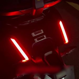 KEVANLY | 1PC Solar Power LED Warning Strobe Light Wireless Decorative Light Anti-collision Rear Tail Warning Flash Lamp for Car Motorcycl