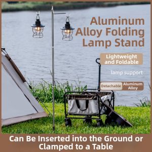 YINNUO | Foldable Portable Camping Lantern Stand