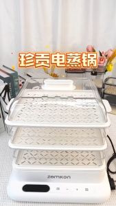 Multifunctional Electric Steamer Smart Timing Food Steamer Auto Cutoff Safety Three Layers 家用电蒸锅