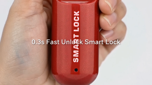 Meterk MQ-1017 Smart Fingerprint Padlock Waterproof Biometric Lock Portable Keyless Security Lock Anti-Theft Lock for Luggage School Bag Suitcase Handbag Cabinet Bike