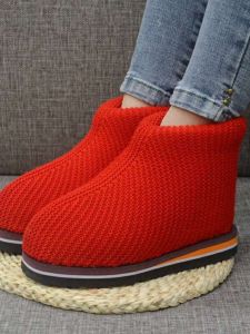 Tất Cotton Dệt Tay Dày Ấm Áp Chống Trượt Cho Nam Và Nữ Mùa Đông 2025 Đế Cao Su Lót Lông Cừu