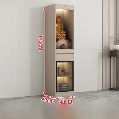 Modern Home Living Room Buddha Niche Altar Table God Image Wealth Deity Offering Table Cabinet Furniture Customizable