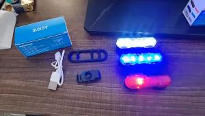 Đèn Hậu Gắn Đuôi Xe Đạp 5 Bóng LED Cao Cấp Siêu Sáng X-TIGER