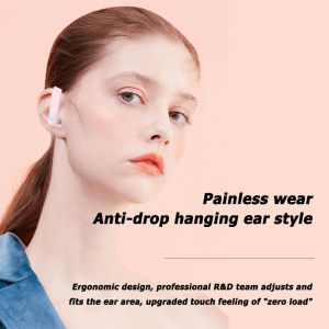 YX18 single-ear stereo in-ear long standby hanging ear-style in-ear business model sports upgraded standby time long true stereo Bluetooth compatible 5.0 Bluetooth headphones