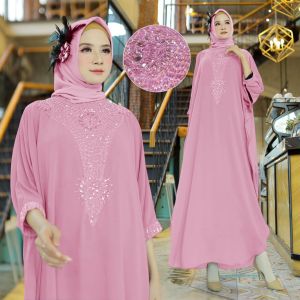 iragading ll Kaftan lebaran modern ceruty babydoll original full payet mewah XL /XXL /XXXL /XXXXL Nada