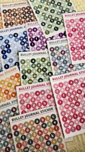 Stiker Huruf Deco Alphabet / Aesthetic Sticker Dekorasi Jurnal / Scrapbook Sticker Alat Tulis / Notebook Cute Sticker