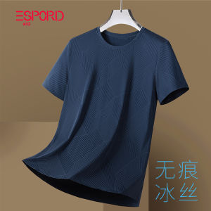 Áo Thun Tay Ngắn Ice Silk Mỏng Mùa Hè Cổ Tròn Thoáng Khí Nhanh Khô Thường Ngày Cho Nam Áo Thun Spordela Thương Hiệu