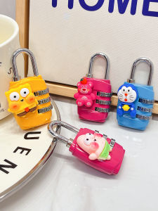 Mini Waterproof Combination Lock for Door And Suitcase Cute Cartoon Student Dormitory Cabinet Lock Home Security Travel Gear