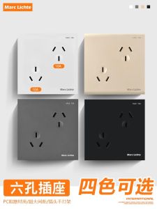 ปลั๊กสามขา 6 ช่อง 10A 6 ช่อง ปลั๊กสามขา 2 ช่อง ติดฝาผนังแบบซ่อน 86 ช่อง ปลั๊กสามขา 16A แบบซ่อนในผนัง