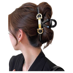 กิ๊บติดผมครีบฉลามขนาดใหญ่หรูหรา ผู้หญิง เครื่องประดับผม Letter ดีไซน์ Updo Hair Claw สไตล์ศาลวินเทจ