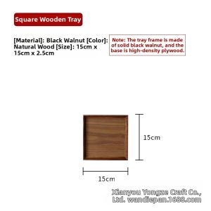 Black Walnut Wood Platters for Dining