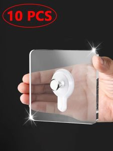 10 Pcs Punch-Free Screw Stickers Wall Picture Non-Marking Hook Lnvisible Traceless Picture Hanging Kitchen Bathroom Hanger Hook