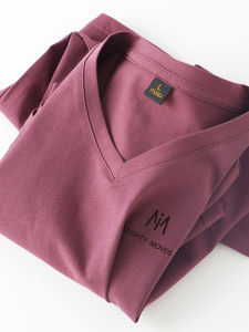 Comfortable Lightweight Cotton Silk Blend Mens Short Sleeve T-Shirt Versatile Casual Underwear Base Shirt Fashionable