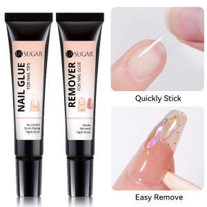 UR SUGAR 10g Nail Tips Glue Gel For False Nail No Need Lamp Cured Long Lasting Adhesion DIY Nail Glue Remover Dissolve Nail Tool