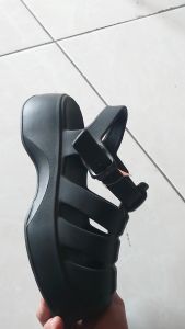 Ж - Sandal Fuji Wanita Korea - Premium Dewasa Wedges Sendal Slide Wanita Sand