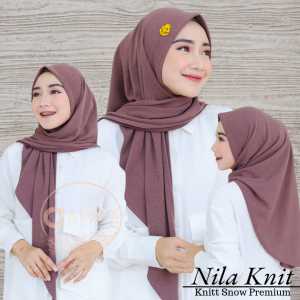nila knit alsha premium jilbab instan segitiga knit