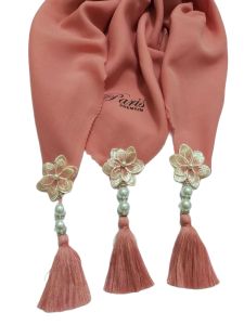 Segi empat Paris Premium Tassel Bunga Mutiara Terbaru Segiempat Terlaris