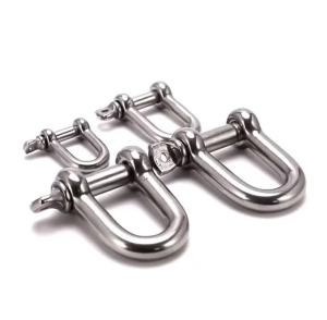 1/2PCS M4-M14 Stainless Steel Sailing Shackles Rigging Shackle Carabiner Hooks for Outdoor Camping Wirerope Chains Lifting