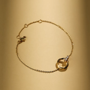 Chow Sang Sang 周生生 999 Pure Gold Diamond Bracelet for Women 18cm 95606B