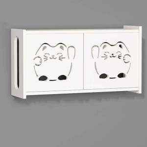 Wall-Mounted No-Drill Cable Organizer and Appliance Storage Shelf Socket Cover